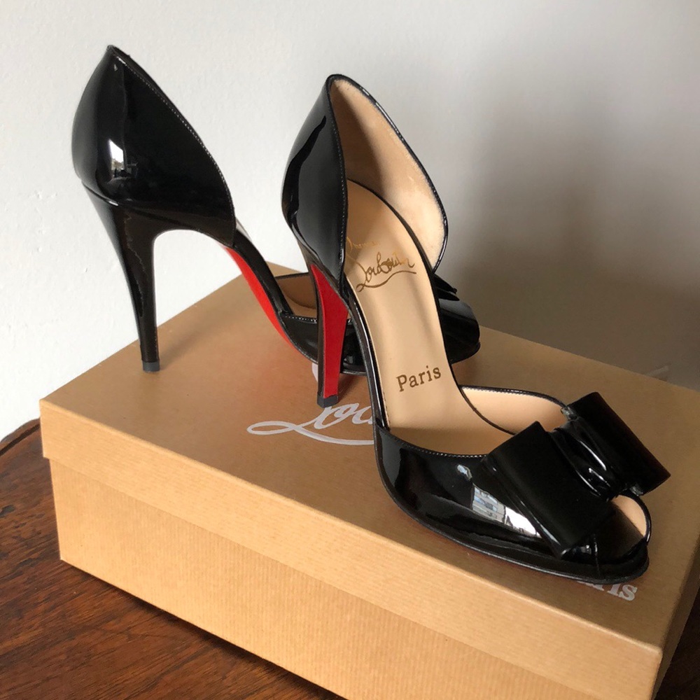 Authentic Christian Louboutin D’Orsay Patent Pumps